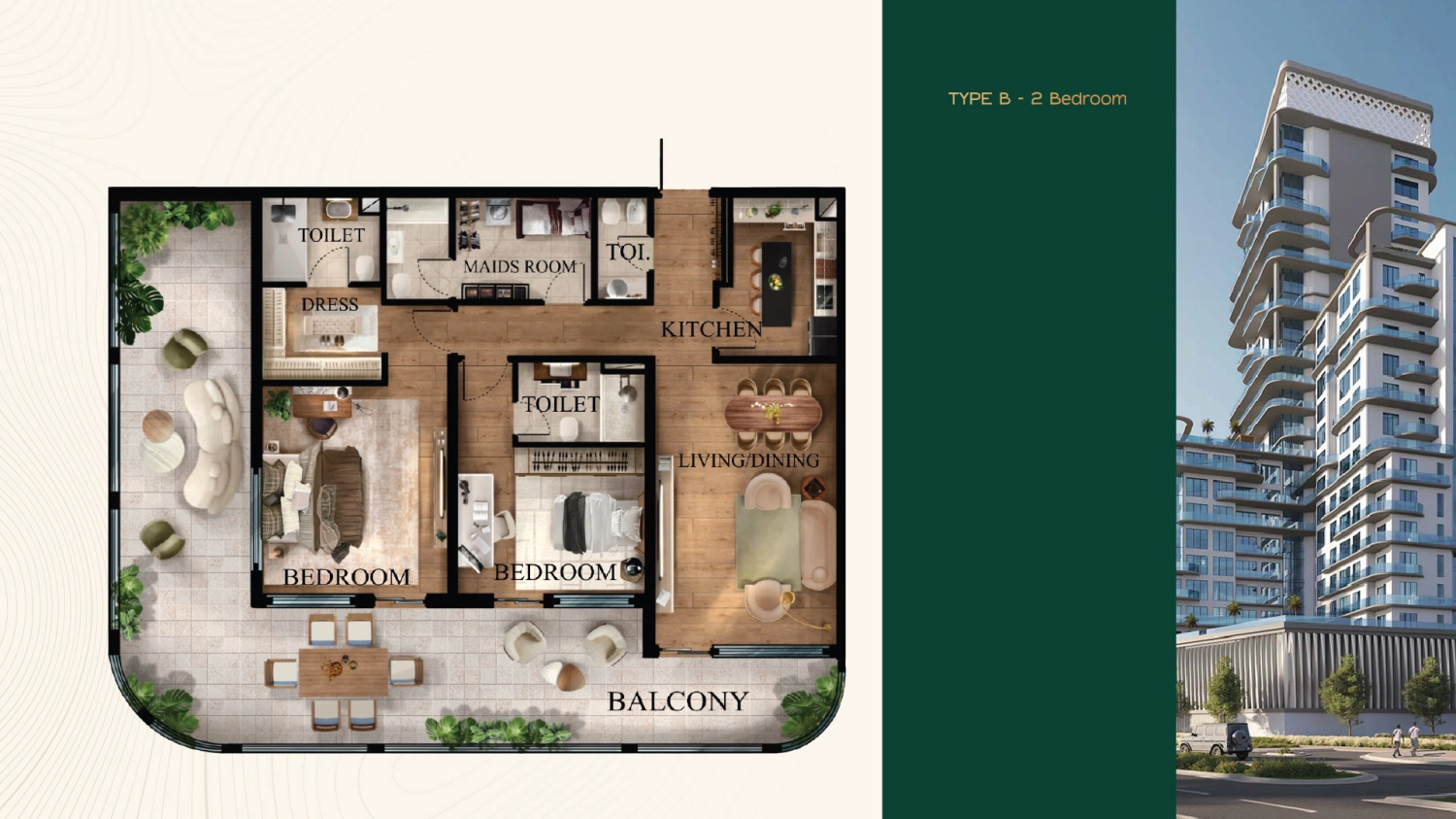 2 BR - Type B
